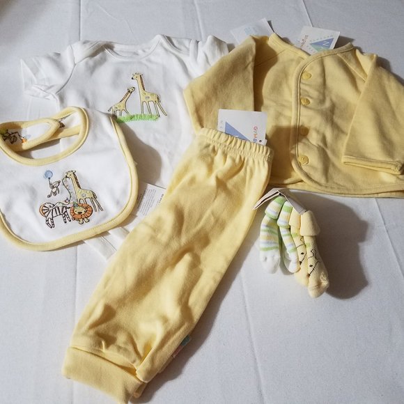 Gymboree Vintage NWT 3-6 month Yellow pants, Up to 3 month Jacket more like 3-6, - Picture 1 of 5